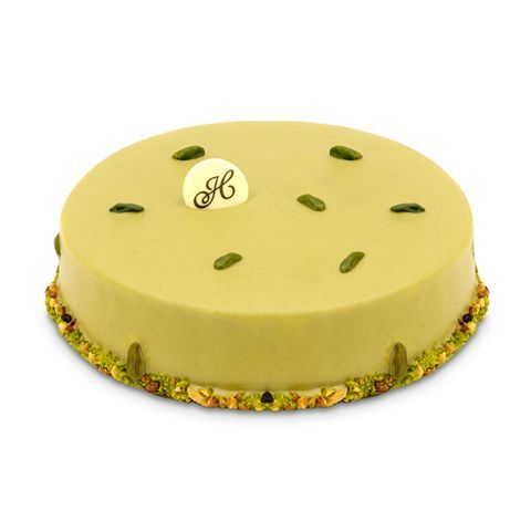 Tort Truflowo-Pistacjowy – Biszkopt czekoladowy, śmietanka, czekolada mleczna i biała z nutą pistacji